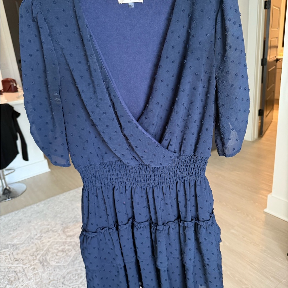 Altar'd State Navy Midi Dress